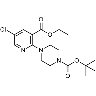 Tert-butyl 4-(5-chloro-3-(ethoxycarbonyl)pyridin-2-yl)piperazine-1-carboxylate|CS-0803624