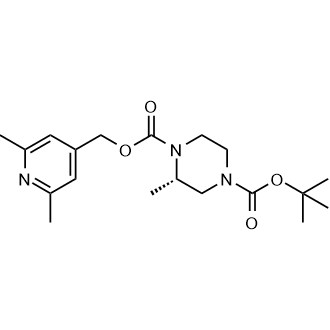 4-(Tert-butyl) 1-((2,6-dimethylpyridin-4-yl)methyl) (S)-2-methylpiperazine-1,4-dicarboxylate|CS-0803664