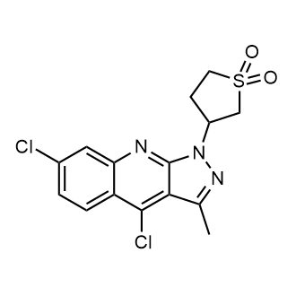 3-(4,7-Dichloro-3-methyl-1H-pyrazolo[3,4-b]quinolin-1-yl)tetrahydrothiophene 1,1-dioxide|CS-0803684