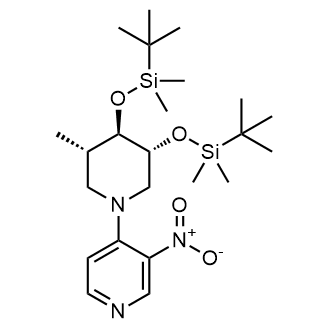 4-((3R,4R,5S)-3,4-Bis((tert-butyldimethylsilyl)oxy)-5-methylpiperidin-1-yl)-3-nitropyridine|CS-0803795