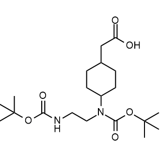 2-(4-((Tert-butoxycarbonyl)(2-((tert-butoxycarbonyl)amino)ethyl)amino)cyclohexyl)acetic acid|CS-0804226