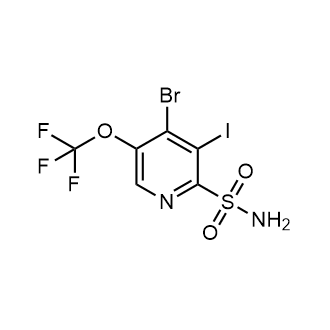 4-Bromo-3-iodo-5-(trifluoromethoxy)pyridine-2-sulfonamide|CS-0804571
