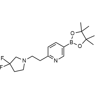 2-(2-(3,3-Difluoropyrrolidin-1-yl)ethyl)-5-(4,4,5,5-tetramethyl-1,3,2-dioxaborolan-2-yl)pyridine|CS-0804687