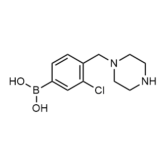 (3-chloro-4-(piperazin-1-ylmethyl)phenyl)boronic acid|CS-0805246
