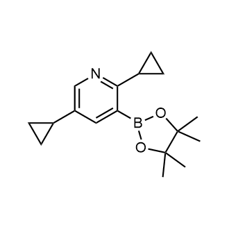 2,5-Dicyclopropyl-3-(4,4,5,5-tetramethyl-1,3,2-dioxaborolan-2-yl)pyridine|CS-0805249