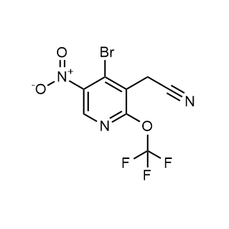 2-(4-Bromo-5-nitro-2-(trifluoromethoxy)pyridin-3-yl)acetonitrile|CS-0805506