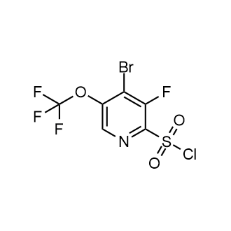 4-Bromo-3-fluoro-5-(trifluoromethoxy)pyridine-2-sulfonyl chloride|CS-0805618