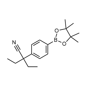 2-Ethyl-2-(4-(4,4,5,5-tetramethyl-1,3,2-dioxaborolan-2-yl)phenyl)butanenitrile|CS-0805661