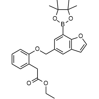 Ethyl 2-(2-((7-(4,4,5,5-tetramethyl-1,3,2-dioxaborolan-2-yl)benzofuran-5-yl)methoxy)phenyl)acetate|CS-0805827