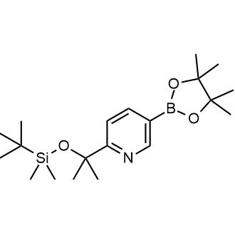 2-(2-((tert-Butyldimethylsilyl)oxy)propan-2-yl)-5-(4,4,5,5-tetramethyl-1,3,2-dioxaborolan-2-yl)pyridine|CS-0805885