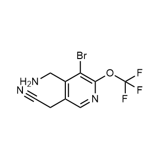 2-(4-(Aminomethyl)-5-bromo-6-(trifluoromethoxy)pyridin-3-yl)acetonitrile|CS-0805902