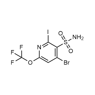 4-Bromo-2-iodo-6-(trifluoromethoxy)pyridine-3-sulfonamide|CS-0806082