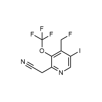 2-(4-(Fluoromethyl)-5-iodo-3-(trifluoromethoxy)pyridin-2-yl)acetonitrile|CS-0806299