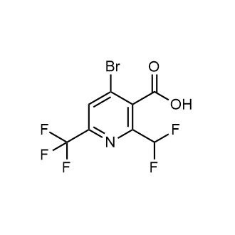 4-Bromo-2-(difluoromethyl)-6-(trifluoromethyl)nicotinic acid|CS-0806713