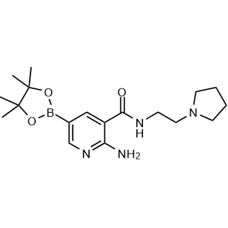 2-Amino-N-(2-(pyrrolidin-1-yl)ethyl)-5-(4,4,5,5-tetramethyl-1,3,2-dioxaborolan-2-yl)nicotinamide|CS-0806716