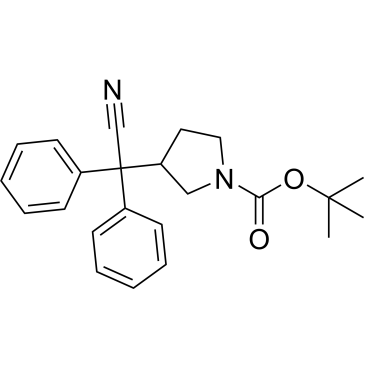 Tert-butyl 3-(cyanodiphenylmethyl)pyrrolidine-1-carboxylate|CS-0809263