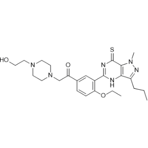 1-(4-Ethoxy-3-(1-methyl-3-propyl-7-thioxo-4,7-dihydro-1H-pyrazolo[4,3-d]pyrimidin-5-yl)phenyl)-2-(4-(2-hydroxyethyl)piperazin-1-yl)ethan-1-one|CS-0809541