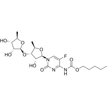 Pentyl (1-((2R,3R,4S,5R)-4-(((2S,3R,4S,5R)-3,4-dihydroxy-5-methyltetrahydrofuran-2-yl)oxy)-3-hydroxy-5-methyltetrahydrofuran-2-yl)-5-fluoro-2-oxo-1,2-dihydropyrimidin-4-yl)carbamate|CS-0810491
