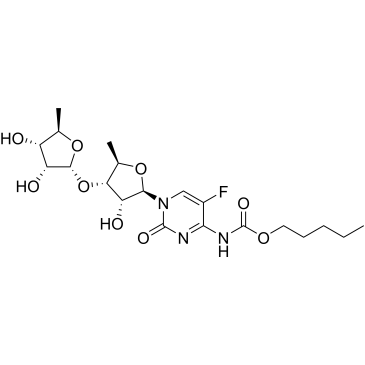 Pentyl (1-((2R,3R,4S,5R)-4-(((2R,3R,4S,5R)-3,4-dihydroxy-5-methyltetrahydrofuran-2-yl)oxy)-3-hydroxy-5-methyltetrahydrofuran-2-yl)-5-fluoro-2-oxo-1,2-dihydropyrimidin-4-yl)carbamate|CS-0810861