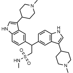 N-Methyl-2,2-bis(3-(1-methylpiperidin-4-yl)-1H-indol-5-yl)ethane-1-sulfonamide|CS-0811343