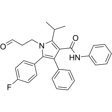 5-(4-Fluorophenyl)-2-isopropyl-1-(3-oxopropyl)-N,4-diphenyl-1H-pyrrole-3-carboxamide|CS-0812533
