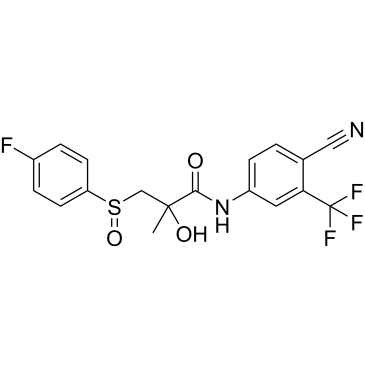 N-(4-Cyano-3-(trifluoromethyl)phenyl)-3-((4-fluorophenyl)sulfinyl)-2-hydroxy-2-methylpropanamide|CS-0814453
