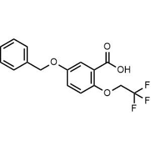 5-(Benzyloxy)-2-(2,2,2-trifluoroethoxy)benzoic acid|CS-0815555