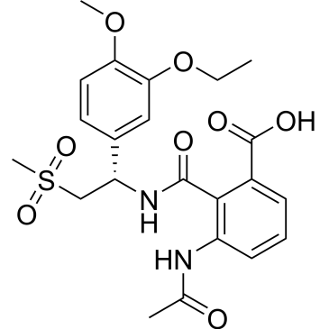 (S)-3-Acetamido-2-((1-(3-ethoxy-4-methoxyphenyl)-2-(methylsulfonyl)ethyl)carbamoyl)benzoic acid|CS-0819105