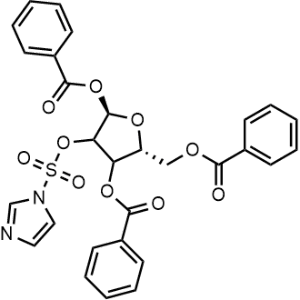 (2R,5R)-3-(((1H-Imidazol-1-yl)sulfonyl)oxy)-5-((benzoyloxy)methyl)tetrahydrofuran-2,4-diyl dibenzoate|CS-0819774