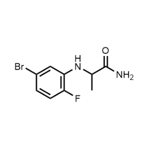 2-((5-Bromo-2-fluorophenyl)amino)propanamide|CS-0820238