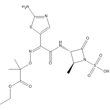 (2S,3S)-3-((E)-2-(2-Aminothiazol-5-yl)-2-(((1-ethoxy-2-methyl-1-oxopropan-2-yl)oxy)imino)acetamido)-2-methyl-4-oxoazetidine-1-sulfonic acid|CS-0820981