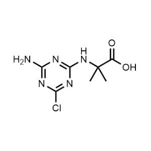 2-((4-Amino-6-chloro-1,3,5-triazin-2-yl)amino)-2-methylpropanoic acid|CS-0824126