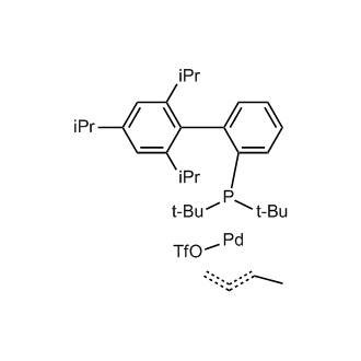 Trifluoromethanesulfonato(2-di-t-butylphosphino-2',4',6'-tri-i-propyl-1,1'-biphenyl)[(1,2,3-
η)-(2E)-2-buten-1-yl]palladium(II)|CS-0832820
