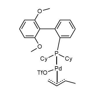 Trifluoromethanesulfonato(2-dicyclohexylphosphino-2',6'-di-methoxy-1,1'-biphenyl)[(1,2,3-
η)-(2E)-2-buten-1-yl]palladium(II)|CS-0832826