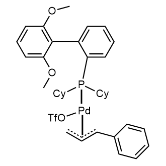 Trifluoromethanesulfonato(2-dicyclohexylphosphino-2',6'-di-methoxy-1,1'-biphenyl)[(1,2,3-
η)-1-phenyl-2-propen-1-yl]palladium(II)|CS-0832827