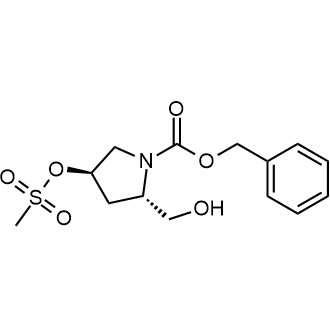 Benzyl (2S,4R)-2-(hydroxymethyl)-4-((methylsulfonyl)oxy)pyrrolidine-1-carboxylate|CS-0833339