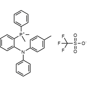 Dimethyl(phenyl)(2-(phenyl(p-tolyl)amino)phenyl)phosphonium trifluoromethanesulfonate|CS-0833367
