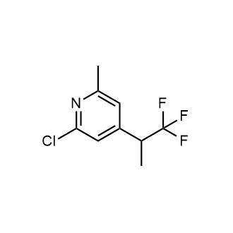 2-Chloro-6-methyl-4-(1,1,1-trifluoropropan-2-yl)pyridine|CS-0833475