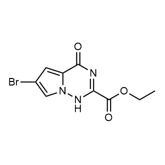 Ethyl 6-bromo-4-oxo-1,4-dihydropyrrolo[2,1-f][1,2,4]triazine-2-carboxylate|CS-0833559