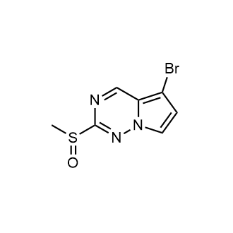 5-Bromo-2-(methylsulfinyl)pyrrolo[2,1-f][1,2,4]triazine|CS-0834393