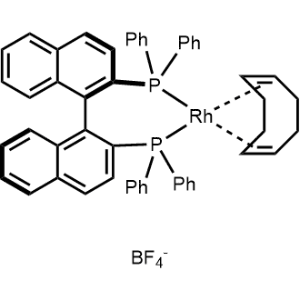 Rhodium(1+), [1,1′-(1R)-[1,1′-binaphthalene]-2,2′-diylbis[1,1-diphenylphosphine-κP]][(1,2,5,6-η)-1,5-cyclooctadiene]-, tetrafluoroborate(1-) 1:1|CS-0834567