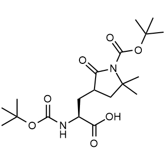 (2S)-3-(1-(tert-Butoxycarbonyl)-5,5-dimethyl-2-oxopyrrolidin-3-yl)-2-((tert-butoxycarbonyl)amino)propanoic acid|CS-0834731