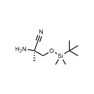 (S)-2-Amino-3-((tert-butyldimethylsilyl)oxy)-2-methylpropanenitrile|CS-0834828