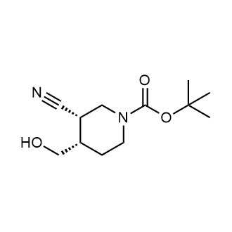 tert-Butyl (3S,4S)-3-cyano-4-(hydroxymethyl)piperidine-1-carboxylate|CS-0834950