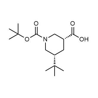 rel-(3R,5R)-1-(tert-Butoxycarbonyl)-5-(tert-butyl)piperidine-3-carboxylic acid|CS-0835241