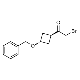 trans-1-(3-(Benzyloxy)cyclobutyl)-2-bromoethan-1-one|CS-0835678