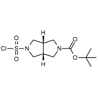 rel-tert-Butyl (3aR,6aS)-5-(chlorosulfonyl)hexahydropyrrolo[3,4-c]pyrrole-2(1H)-carboxylate|CS-0840680