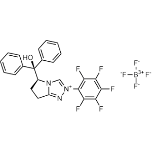 (S)-5-(Hydroxydiphenylmethyl)-2-(perfluorophenyl)-6,7-dihydro-5H-pyrrolo[2,1-c][1,2,4]triazol-2-ium tetrafluoroborate|CS-0850074