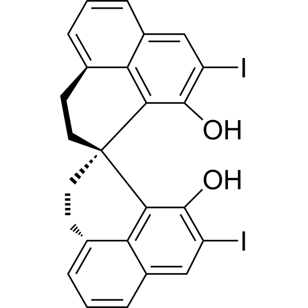 (1R)-2,2′,3,3′-Tetrahydro-8,8′-diiodo-1,1′-spirobi[1H-phenalene]-9,9′-diol|CS-0850274
