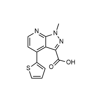 1-Methyl-4-(2-thienyl)-1{H}-pyrazolo[3,4-{b}]pyridine-3-carboxylic acid|CS-0851197